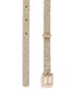 Detail View - Click To Enlarge - MAISON BOINET - Glitter leather skinny belt