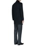 Back View - Click To Enlarge - CANALI - 'Kei' cashmere-chinchilla flannel coat