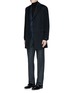 Figure View - Click To Enlarge - CANALI - 'Kei' cashmere-chinchilla flannel coat