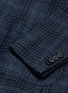 Detail View - Click To Enlarge - CANALI - Check wool-cotton jersey blazer