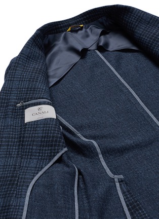  - CANALI - Check wool-cotton jersey blazer
