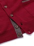 Detail View - Click To Enlarge - CANALI - Suede trim wool cardigan