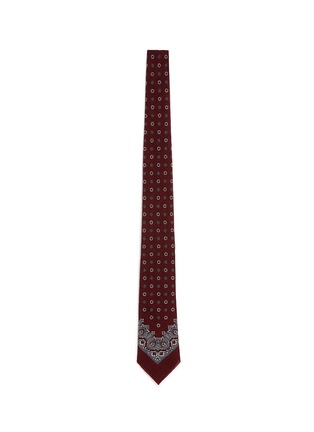 Main View - Click To Enlarge - CANALI - Floral cathedral print wool tie