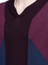 Detail View - Click To Enlarge - CANALI - Panelled colourblock wool knit sweater