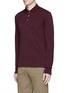 Front View - Click To Enlarge - CANALI - Fleece wool piqué polo shirt