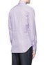 Back View - Click To Enlarge - CANALI - Slim fit stripe cotton shirt