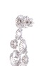 Detail View - Click To Enlarge - LAZARE KAPLAN - Diamond 18k white gold swirl drop earrings