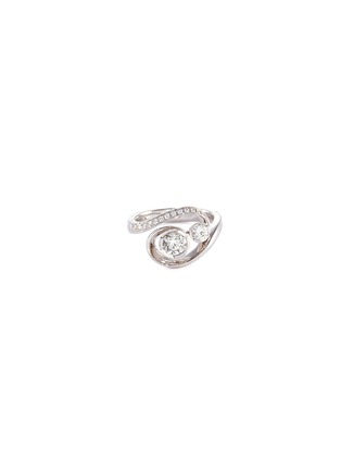 Main View - Click To Enlarge - LAZARE KAPLAN - Diamond 18k white gold swirl ring