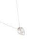 Figure View - Click To Enlarge - LAZARE KAPLAN - Diamond 18k white gold teardrop cutout pendant necklace