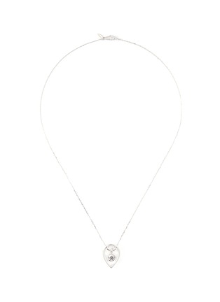 Main View - Click To Enlarge - LAZARE KAPLAN - Diamond 18k white gold teardrop pendant necklace