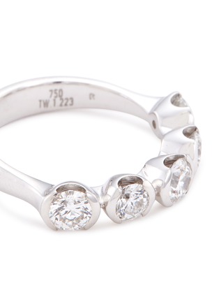 Detail View - Click To Enlarge - LAZARE KAPLAN - 'The Sierra' diamond 18k white gold ring