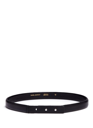 Main View - Click To Enlarge - ISABEL MARANT - 'Root' thin lamb leather belt