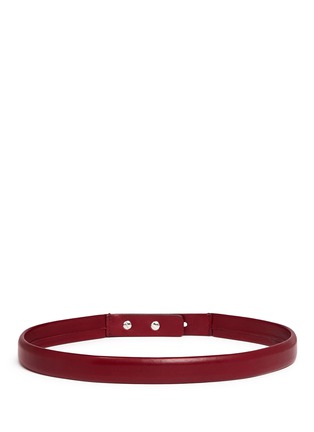 Back View - Click To Enlarge - ISABEL MARANT - 'Root' thin lamb leather belt