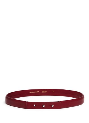 Main View - Click To Enlarge - ISABEL MARANT - 'Root' thin lamb leather belt