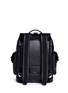 Back View - Click To Enlarge - GIVENCHY - 'Obsedia' star and trident embossed leather backpack
