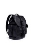 Figure View - Click To Enlarge - GIVENCHY - 'Obsedia' star and trident embossed leather backpack
