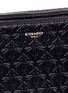 Detail View - Click To Enlarge - GIVENCHY - 'LC' embossed star and trident leather zip pouch