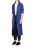 Figure View - Click To Enlarge - HAIDER ACKERMANN - High waist pleat front cropped linen pants
