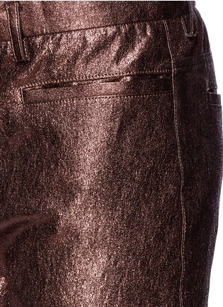 Detail View - Click To Enlarge - HAIDER ACKERMANN - Glitter leather pants