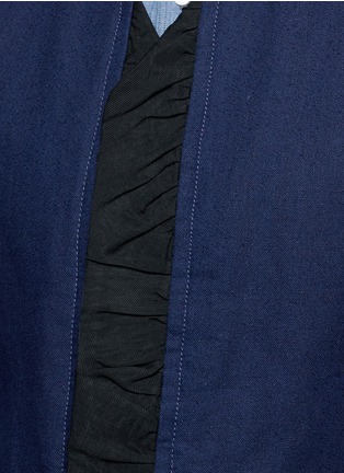 Detail View - Click To Enlarge - HAIDER ACKERMANN - Cotton-linen chambray waistcoat