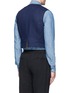 Back View - Click To Enlarge - HAIDER ACKERMANN - Cotton-linen chambray waistcoat