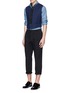 Figure View - Click To Enlarge - HAIDER ACKERMANN - Cotton-linen chambray waistcoat
