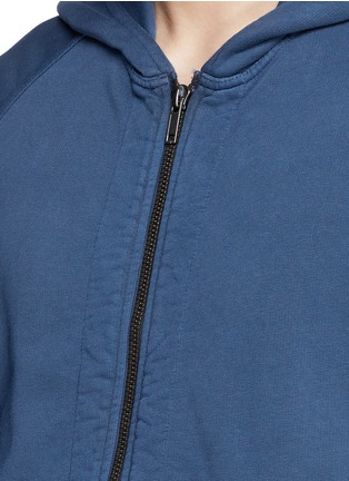 Detail View - Click To Enlarge - HAIDER ACKERMANN - Raglan sleeve zip hoodie