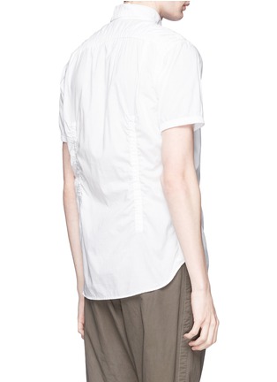 Back View - Click To Enlarge - KOLOR - Wrinkle cotton poplin shirt