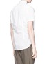 Back View - Click To Enlarge - KOLOR - Wrinkle cotton poplin shirt