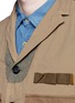 Detail View - Click To Enlarge - KOLOR - Contrast pocket crinkle military jacket