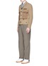 Figure View - Click To Enlarge - KOLOR - Contrast pocket crinkle military jacket