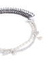 Detail View - Click To Enlarge - VENNA - Crystal pavé wing faux pearl fringe necklace