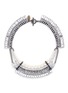 Main View - Click To Enlarge - VENNA - Crystal pavé star faux pearl fringe necklace