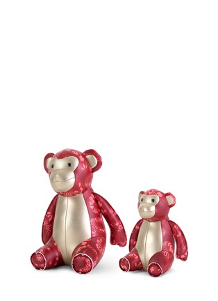 Main View - Click To Enlarge - ZUNY - Chinese floral print monkey bookend set