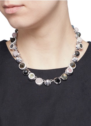 Figure View - Click To Enlarge - EDDIE BORGO - 'Collage' mix gemstone collar necklace