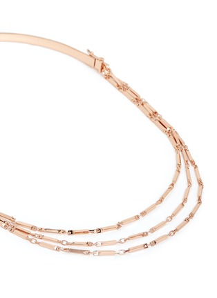 Detail View - Click To Enlarge - EDDIE BORGO - 'Peaked Chain' tier necklace