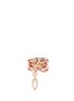 Main View - Click To Enlarge - EDDIE BORGO - 'Navette' drop charm crystal ring