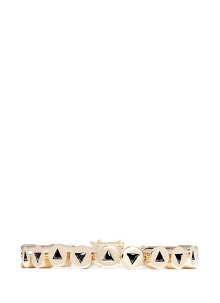 Main View - Click To Enlarge - EDDIE BORGO - 'Crystal Triangle Link' bracelet