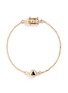 Main View - Click To Enlarge - EDDIE BORGO - 'Crystal Triangle' cylindrical charm chain bracelet