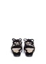 Back View - Click To Enlarge - PAUL ANDREW - 'Lila' cutout suede caged sandals