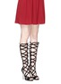 Figure View - Click To Enlarge - PAUL ANDREW - 'Mia' knee high suede gladiator sandals
