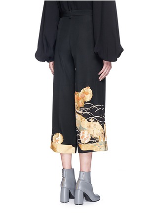 Back View - Click To Enlarge - IBRIGU - One of a kind kimono embroidery hem pants