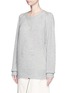 Front View - Click To Enlarge - CHLOÉ - Contrast knit trim cashmere sweater