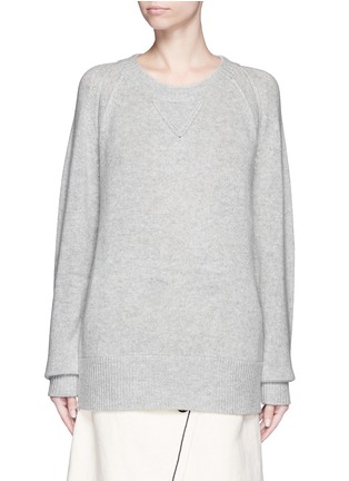 Main View - Click To Enlarge - CHLOÉ - Contrast knit trim cashmere sweater