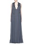 Main View - Click To Enlarge - CHLOÉ - Plunge V-neck silk crépon gown