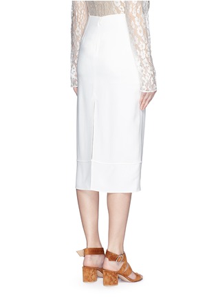 Back View - Click To Enlarge - CHLOÉ - Crepe sable pencil skirt