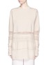 Main View - Click To Enlarge - CHLOÉ - Crochet silk panel insert sweater