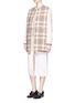Figure View - Click To Enlarge - CHLOÉ - Crochet silk panel insert sweater