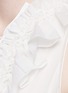 Detail View - Click To Enlarge - CHLOÉ - Lace-up frill V-neck tiered dress
