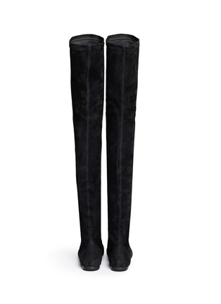 Back View - Click To Enlarge - ISABEL MARANT ÉTOILE - 'Brenna' stretch suede thigh high boots